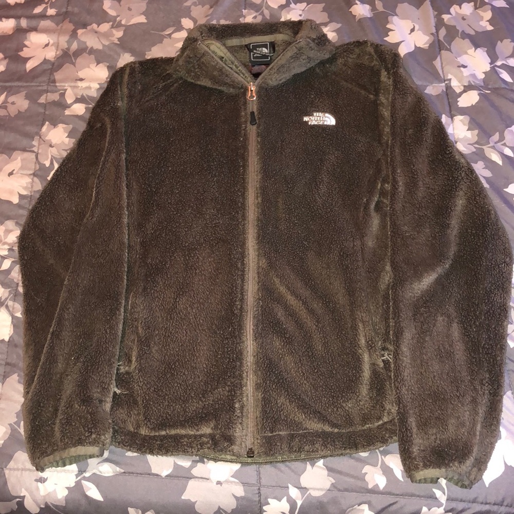 Woman’s medium zip up fuzzy Northface